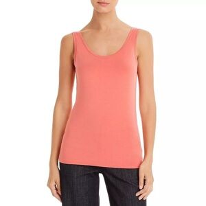 Nick+Zoe Women’s Peach Beige Scoop Neck Shell Cami Tank Top Size Small